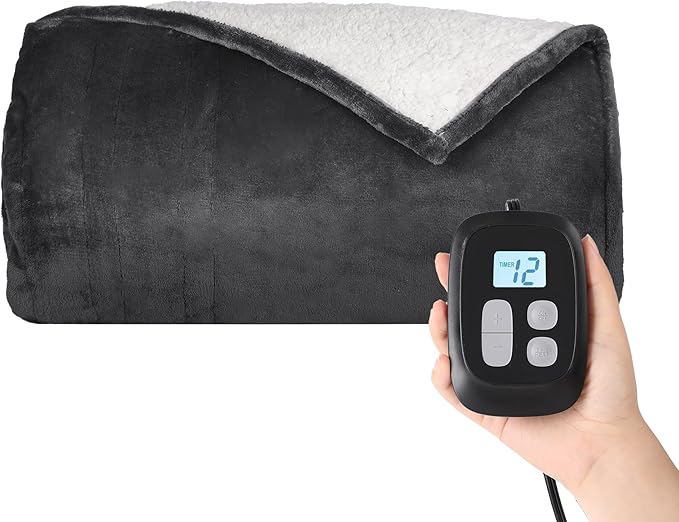 Heated Blanket Electric Blanket Queen Size 84''x90'' by Minervada