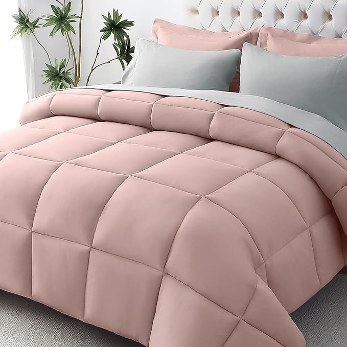 JOLLYVOGUE King Comforter Set, Ultra-Soft Bed in a Bag King Size 7 Pieces by JOLLYVOGUE