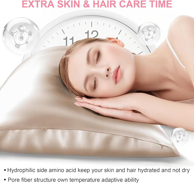 Silk Pillow Cases 2 Pack Queen Size - Image 3