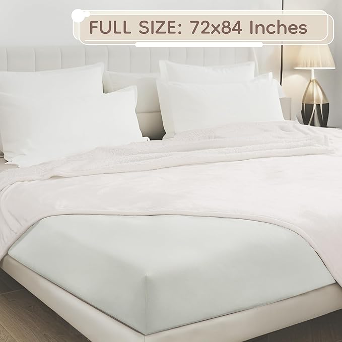 LaffyLo Electric Heated Blanket Full Size 72 x 84, Fast Heating Blanket - Image 8