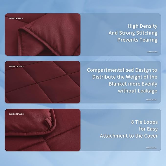 Topcee Weighted Blanket for Adults Queen Size Soft Cooling Heavy Blanket - Image 5