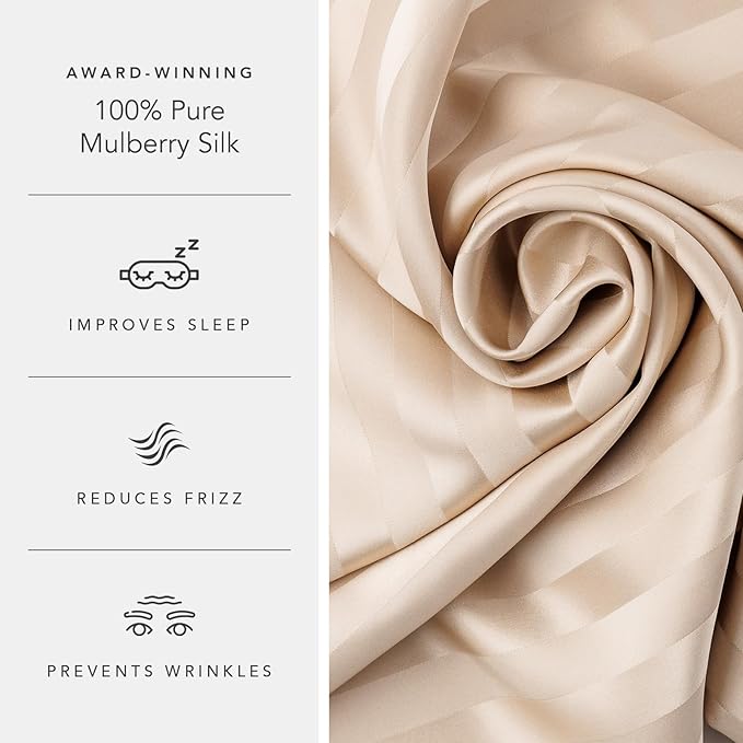Fishers Finery 30mm 100% Pure Mulberry Silk Pillowcase Set, Quality Tested - Image 5