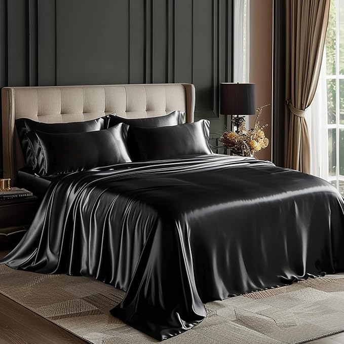Love's cabin Satin King Sheet Sets by Lovescabin