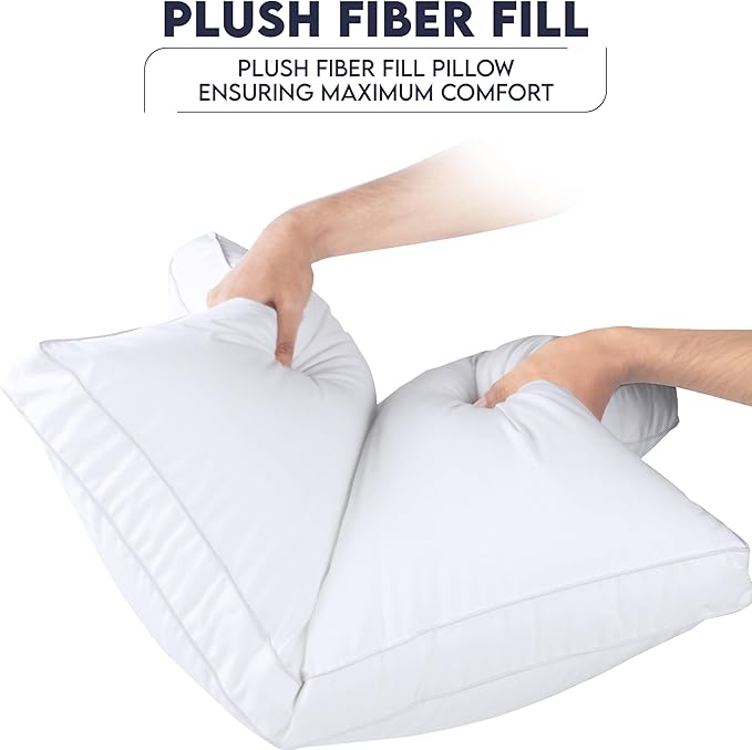 Utopia Bedding Bed Pillows for Sleeping Standard Size, Soft & Fluffy Pillow - Image 6