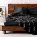 MR&HM Satin Bed Sheets, Twin Size Sheets Set by MRHM