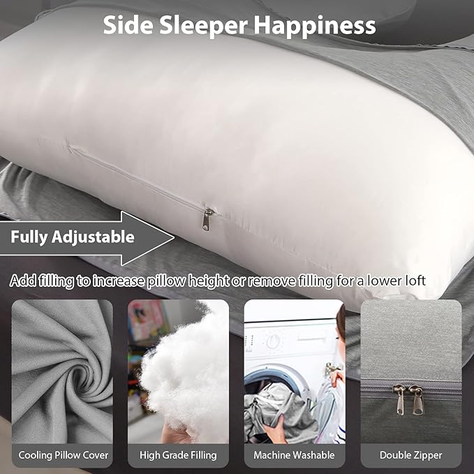 BATTOP Pregnancy Pillows for Sleeping, Full Body Maternity Pillow - Image 4