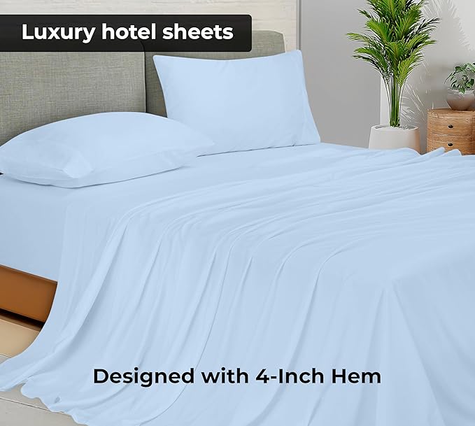 Royale Linens Queen Flat Sheet - Image 2
