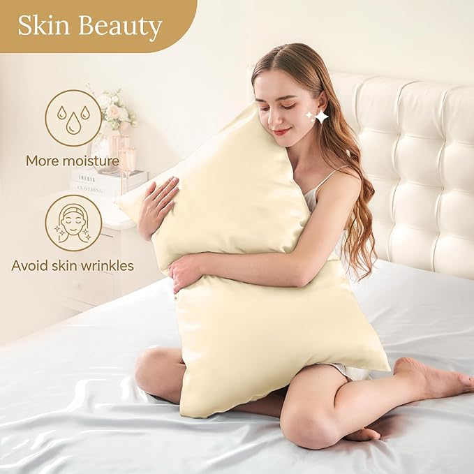 INFIIXSO Mulberry Silk Pillow Case King Size, Silk Pillowcase - Image 3