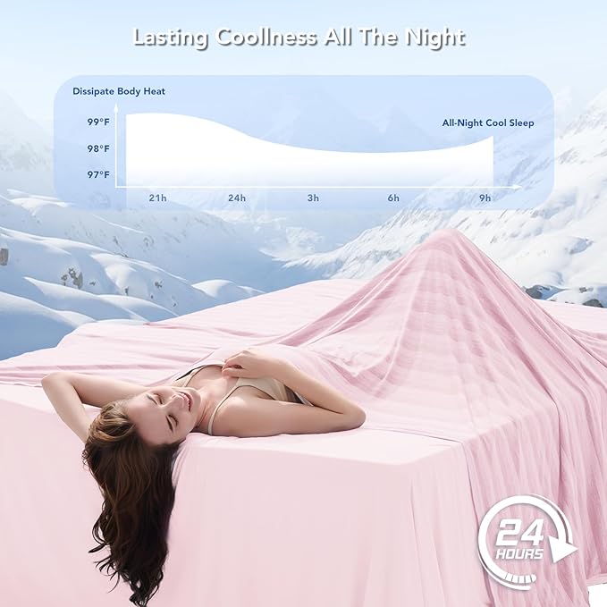 GOHERO Cooling Blanket for Couples- 60"x90" Summer Cooling Throw Blanket for - Image 3