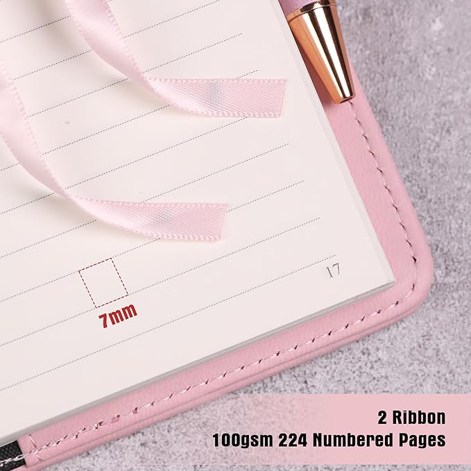 TIEFOSSI Diary with Lock for Women Girls, Lined Locked Journal, Butterfly Journal Notebook with Pen and Bookmark, A5 Refillable Locking Journals for Writing, 224 Numbered Pages-DeskoryOffice