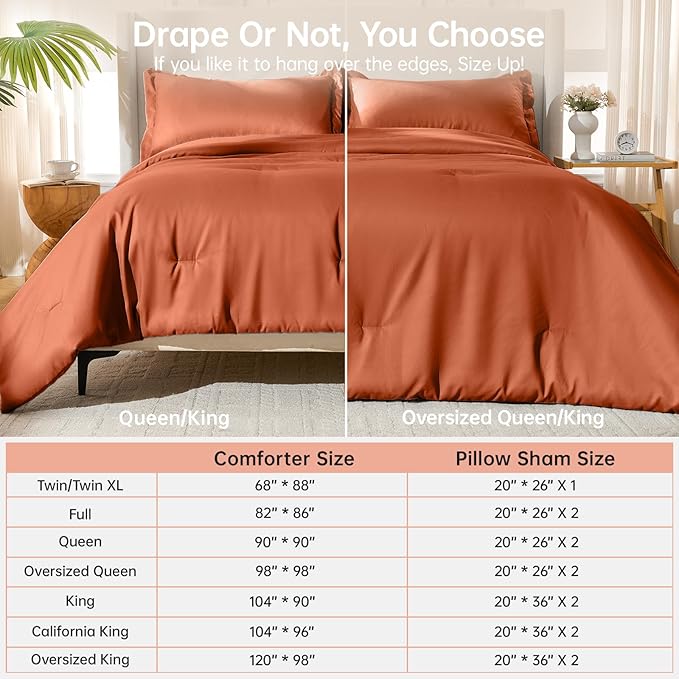 MUXHOMO King Size Comforter Set, All Season Ultra Soft Down Alternative Bedding - Image 8
