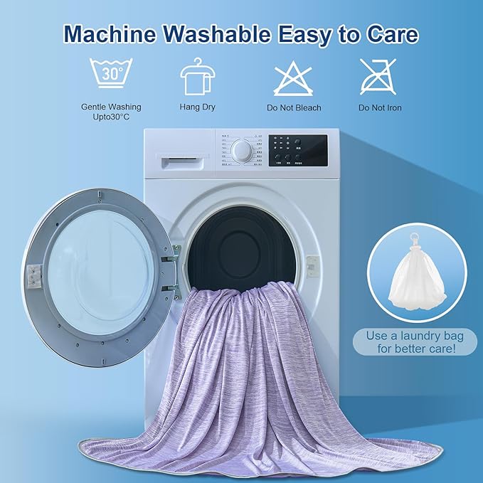 KMUSET Cooling Blanket King Size, Double Sided Summer Cooling Blankets - Image 7