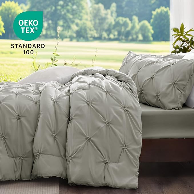 BEDELITE Grey Queen Comforter Set - Image 3