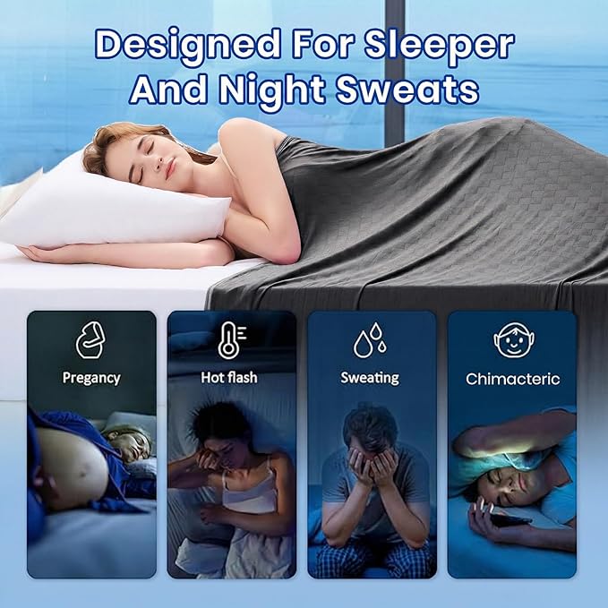 Topcee Cooling Blanket Full Size- 60"x90" Summer Cooling Throw Blanket - Image 4