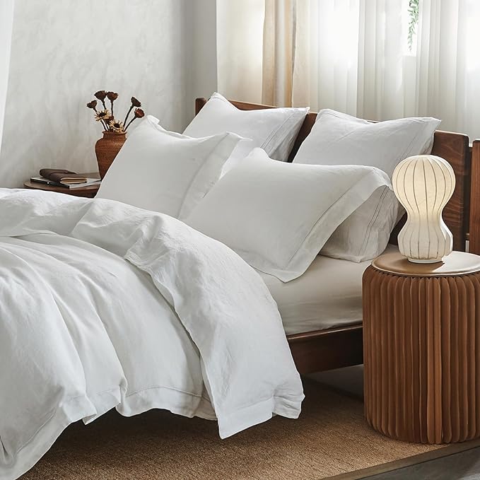 Simple&Opulence 100% Washed Linen Duvet Cover Set by SimpleOpulence