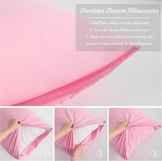 NTBAY Toddler Pillow Cases Set of 2, 2 Pack Brushed Microfiber 14x20 Pillow - Image 4
