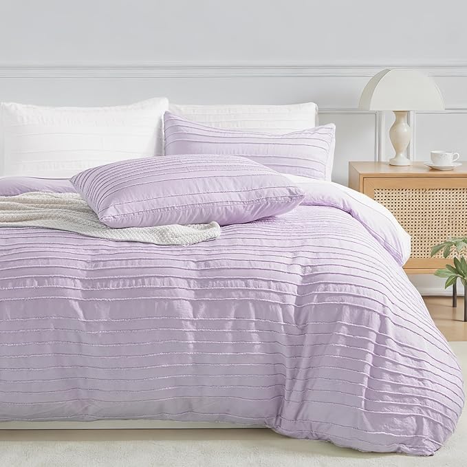 NEXHOME PRO Duvet Cover Queen, 3 Pieces Boho Tufted Duvet Cover Set, Soft and by NEXHOMEPRO