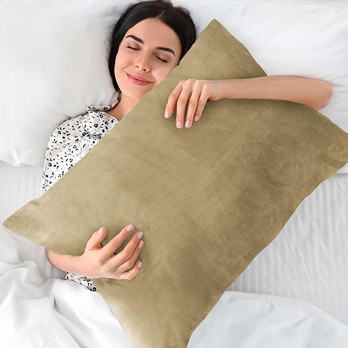 BEDELITE Flannel Pillow Cases Queen Size Set of 2, Super Soft Fleece Pillowcases - Image 5