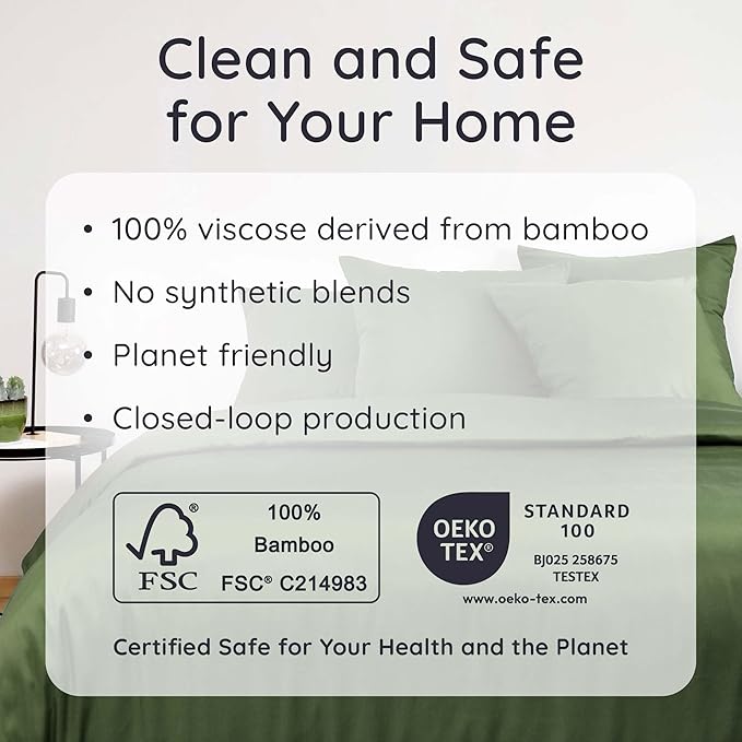 Bambaw 100% Viscose Derived from Bamboo Pillowcases Standard Size – Set of 2 - Image 6