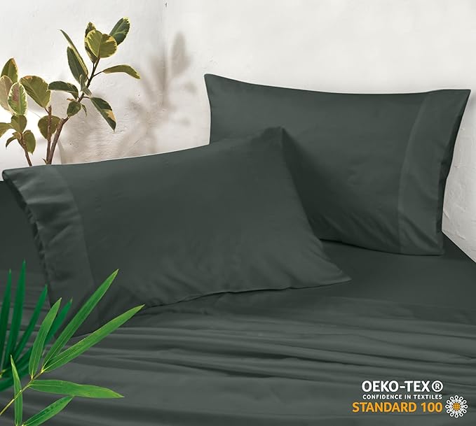 Royale Linens Cooling Pillow Cases King Size Set of 2-100% Rayon Derived from - Image 3
