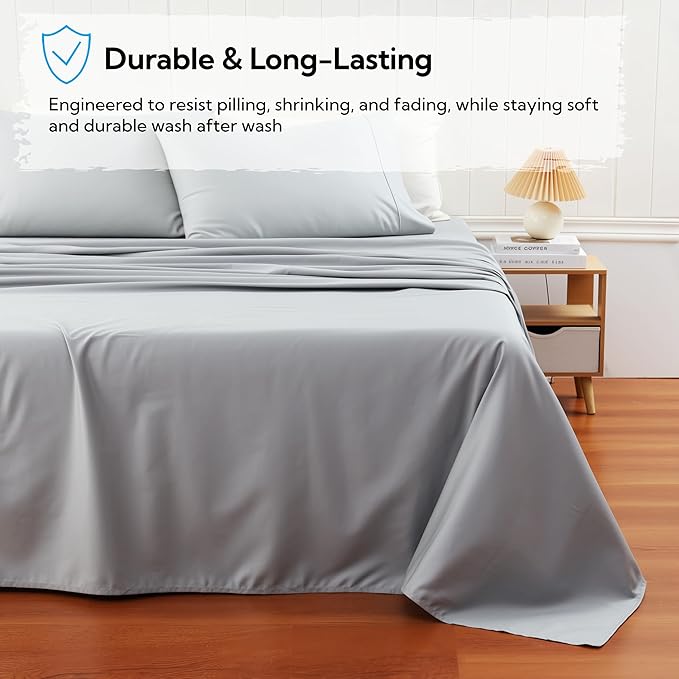 Cotton Flat Sheets Only, 600 TC 100% Cotton Flat Sheet Top Sheet Only, King - Image 5