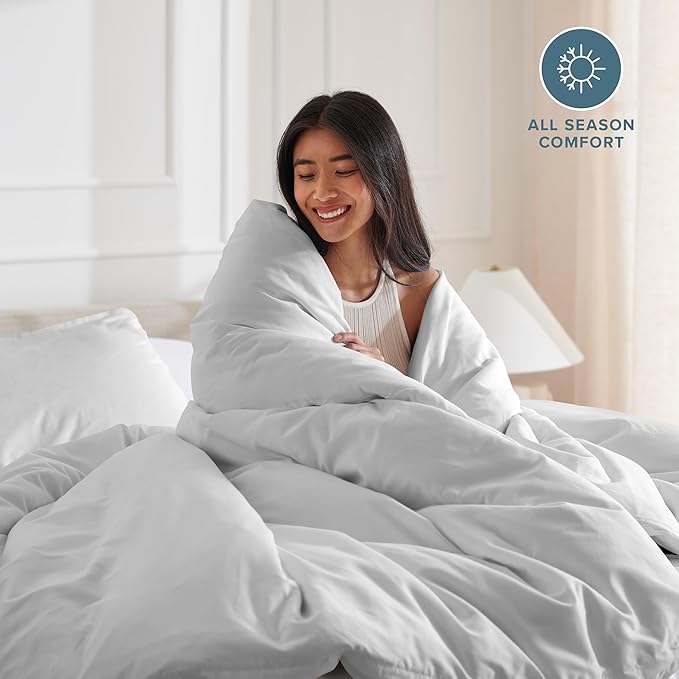 Bare Home Bedding Duvet Cover California King Size - Image 3