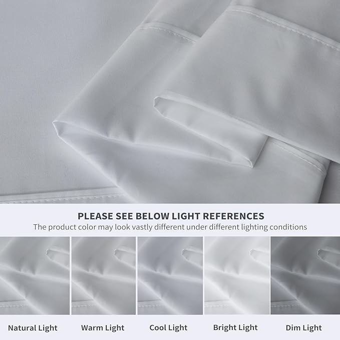 Maple&Stone Twin Flat Sheet 6 Pack, Premium Soft & Breathable, Brushed - Image 4