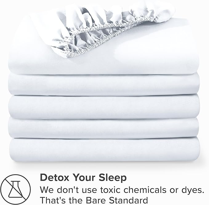 Bare Home 5-Pack Fitted Bottom Ultra-Soft Sheets Queen - Image 7