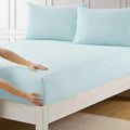 Twin XL Fitted Sheet Only with Full Elastic & Built in Corner Sheet Straps to by SweetHomeCollection