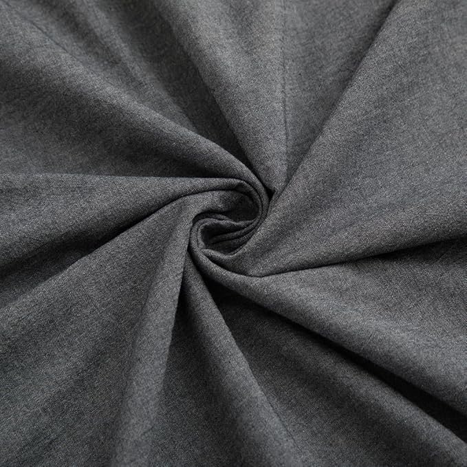 LOVQUE 100% Washed Cotton Duvet Cover Queen Size, 90x90 Inches - Image 6