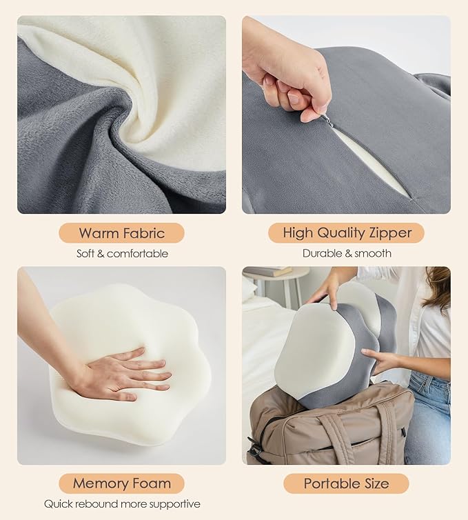 Memory Foam Maternity Pillow for Sleeping, Pregnancy Pillows Support for Back - Image 8