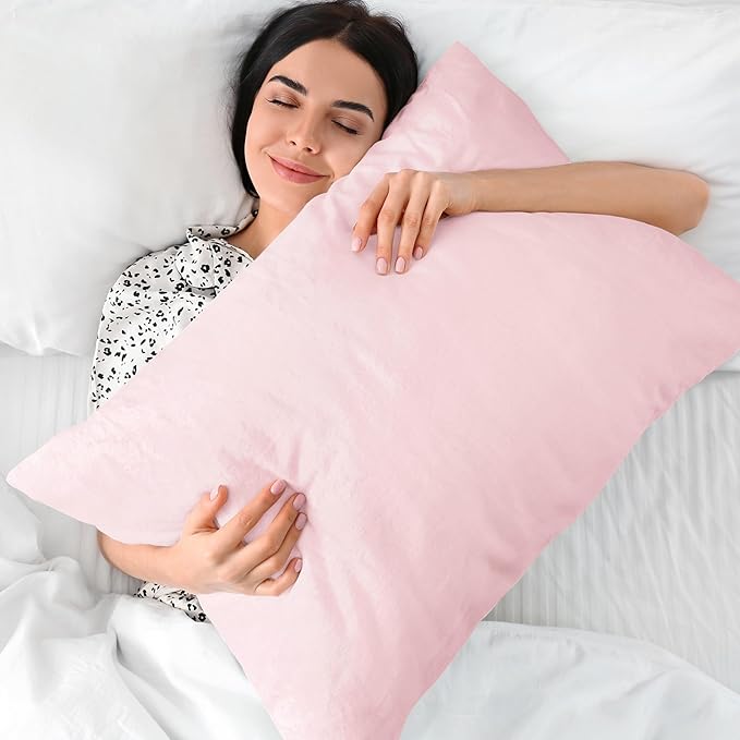 BEDELITE Flannel King Size Pillow Cases Set of 2, Super Soft Fleece Pillowcases - Image 5