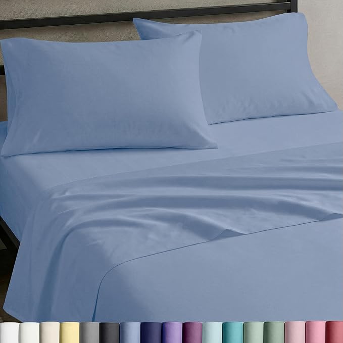 California Design Den Natural 100% Cotton Sheets Full Size Bed Set by CaliforniaDesignDen