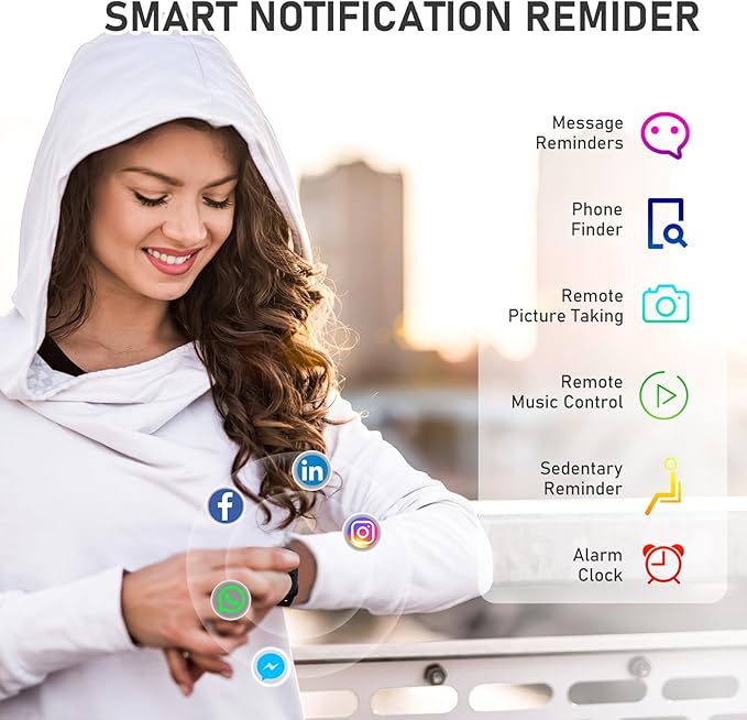 Fitness Tracker with 24/7Heart Rate, Blood Pressure, Sleep Tracking, Activity - Image 6