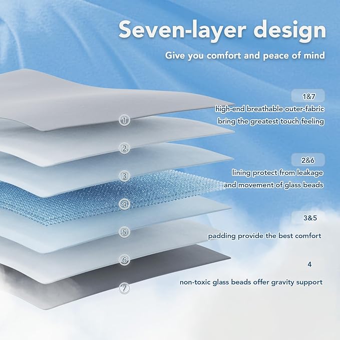 Topcee Weighted Blanket for Adults Queen Size Soft Cooling Heavy Blanket - Image 6