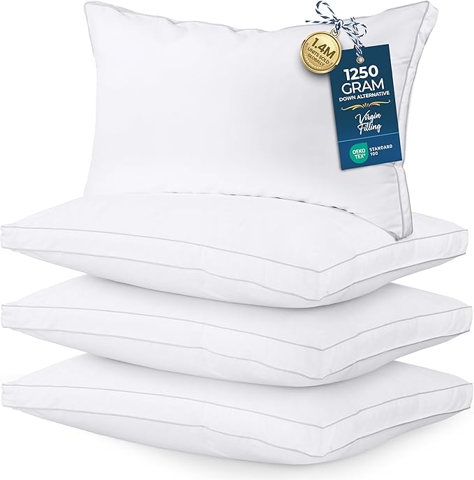 Utopia Bedding Bed Pillows for Sleeping King Size, Soft & Fluffy Pillow by UTOPIABEDDING