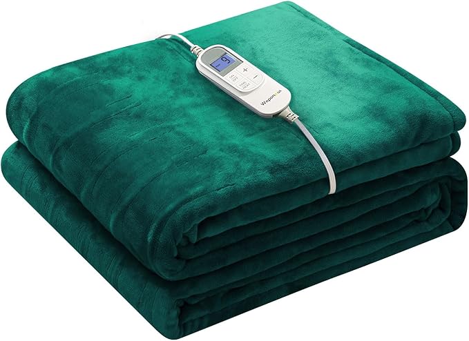 Wapaneus Heated Blanket Electric Throw 72" x 84" Full Size by Wapaneus