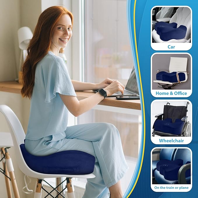 BlissTrends Seat Cushion, Thick Memory Foam Cushions - Image 6