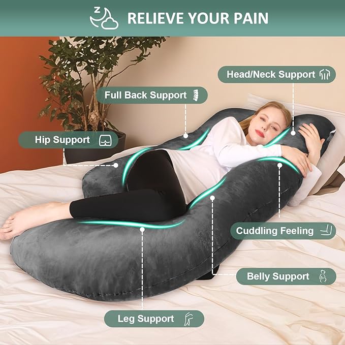Chilling Home Pregnancy Pillow, U Shaped Pregnancy Pillows - Image 2