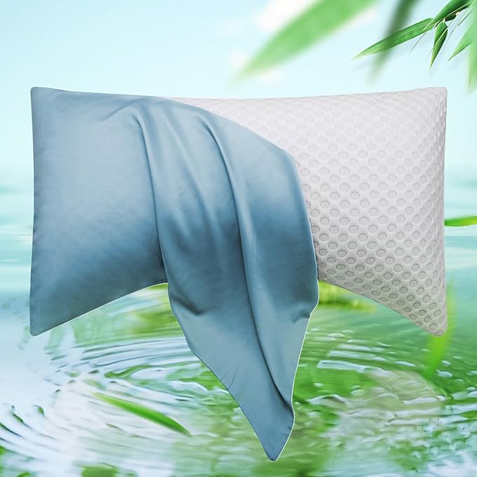 Cooling Crescent Curved Side Sleeper Pillowcase Cover, 20 * 36 Inches King Size by ELIBABA