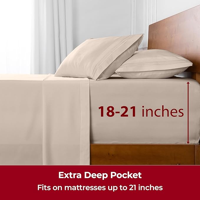 Mellanni Extra Deep Queen Sheets - Image 6
