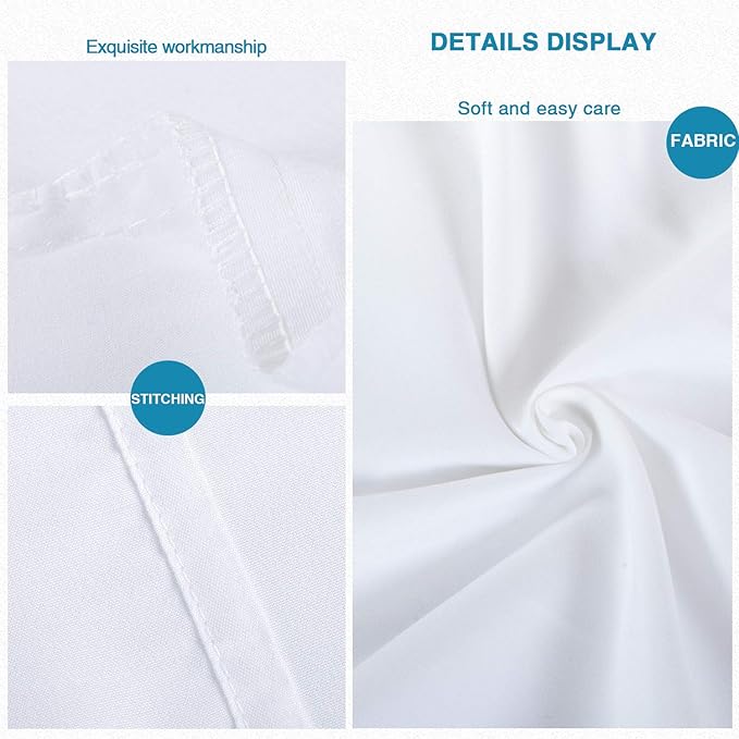FLXXIE 6 Pack Microfiber Queen Pillowcases, Ultra Soft and Wrinkle, Fade - Image 3