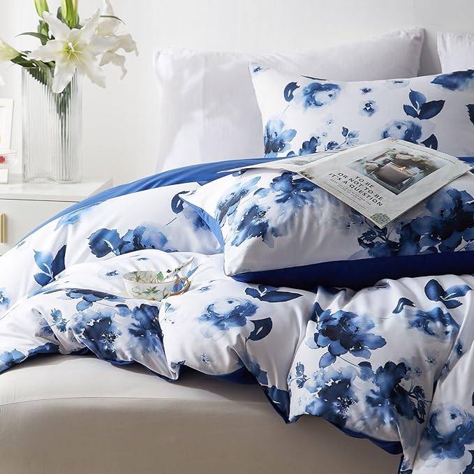 Cupocupa Duvet Cover Full Size Set Boho Floral Pattern Full Duvet Cover Set - Image 5