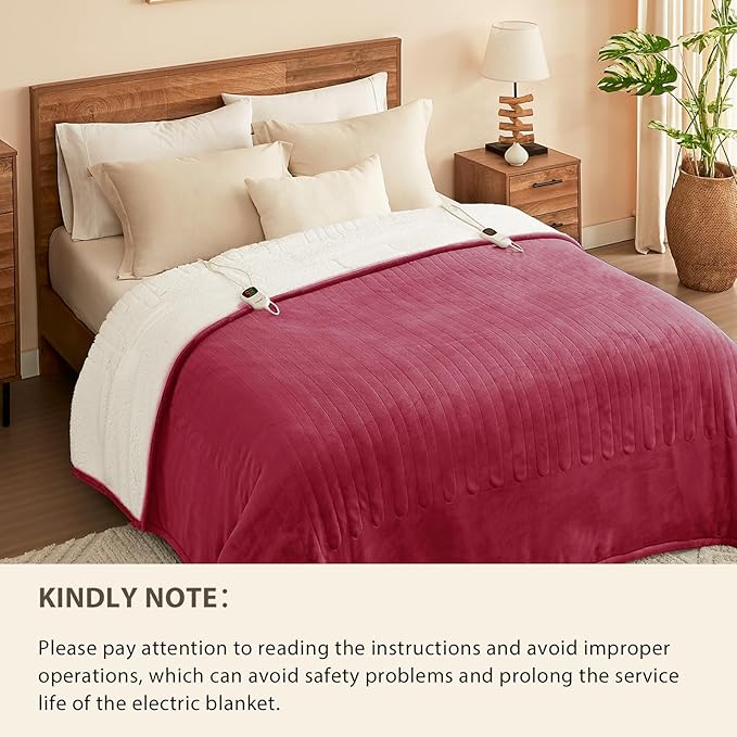 Homemate Electric Heated Blanket Full - Image 8
