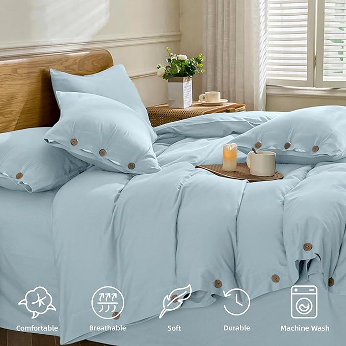 JELLYMONI Cotton Duvet Cover Queen Size - Image 4
