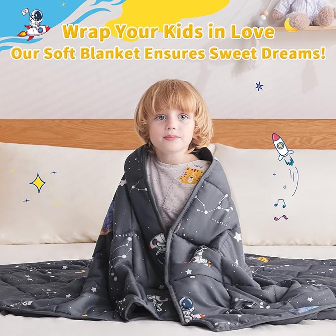 anfie Weighted Blanket Kids, Weighted Blanket Cooling Blanket - Image 3