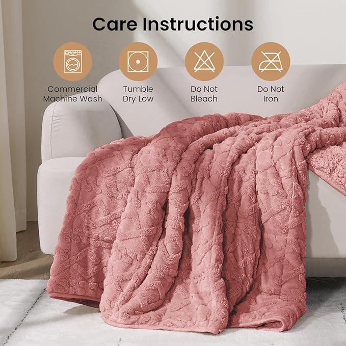 Drewin Weighted Blanket for Adults Queen Size 20lbs, Soft Cozy Turtleback - Image 6