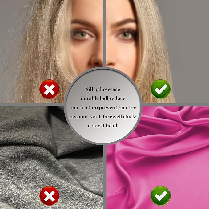 Silk Pillow Cases 2 Pack, Soft Breathable and Sliky Queen Size Pillow Cases Set - Image 5
