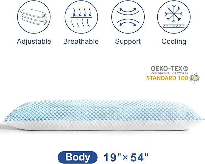 EASELAND Firm Pillows Shredded Memory Foam - Image 3