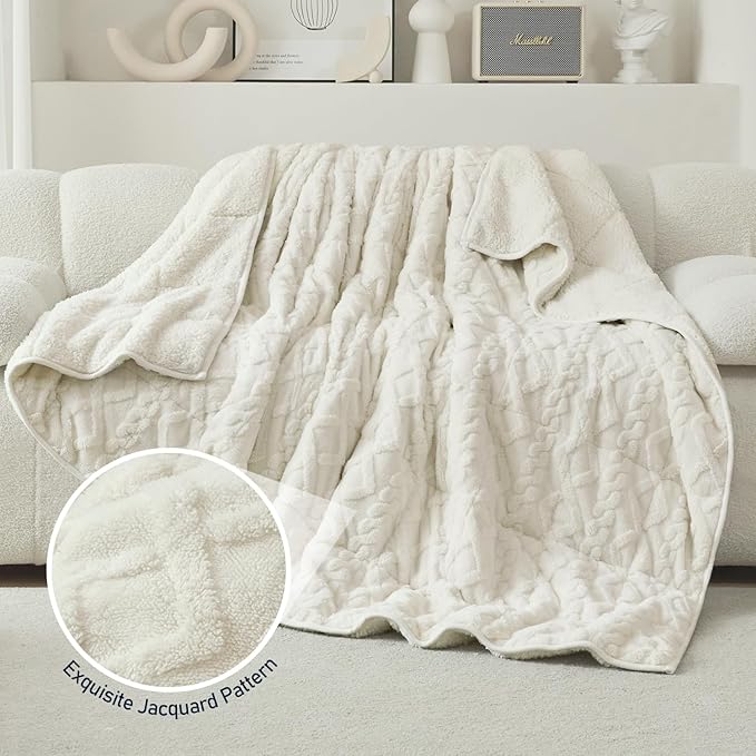 Wemore Weighted Blanket for Adults Twin Size 15 lbs, Dual Sided Soft Fuzzy - Image 5